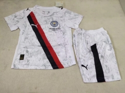 2526 kids kit m city Away soccer jersey